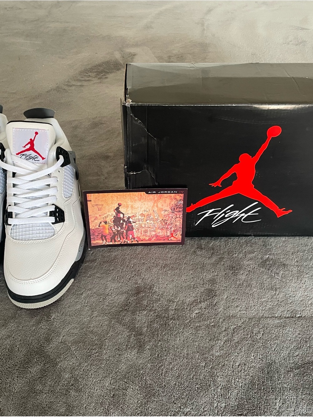 Jordan Men’s Sneakers White and Black with Red Jumpman